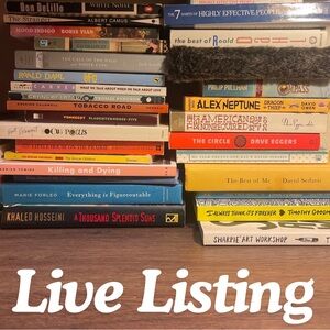 $10 🏷️ Live Book Listing